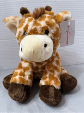 Hideekoog Brown & Cream Giraffe Plush Soft Stuffed Animal Huggable Gift Toy
